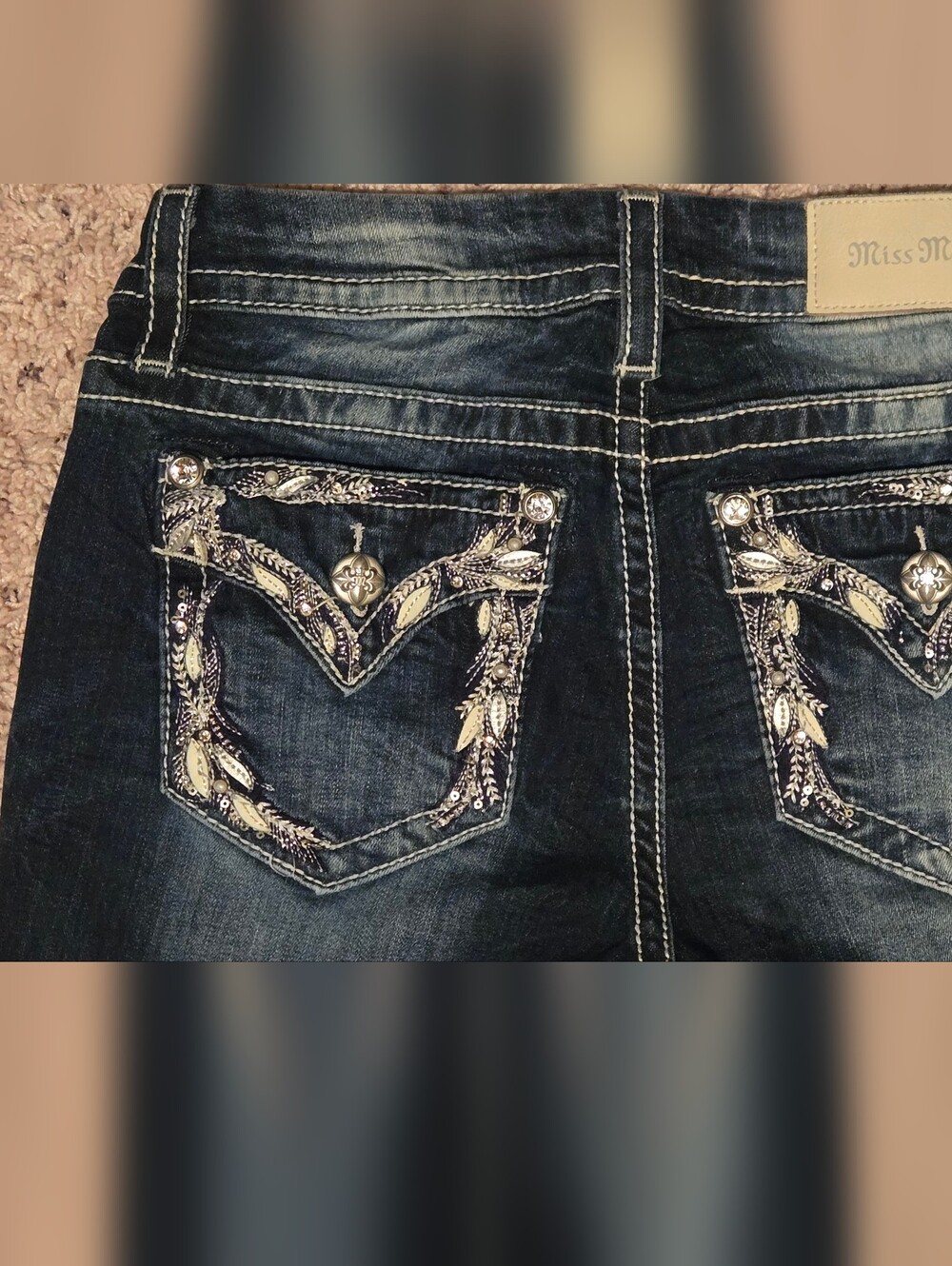 Miss Me Lowrise Bootcut Jeans Women's Size 27 NWOT - Picture 10 of 11